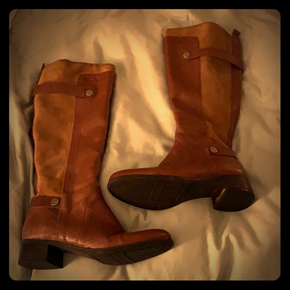Two-Toned Brown Boots